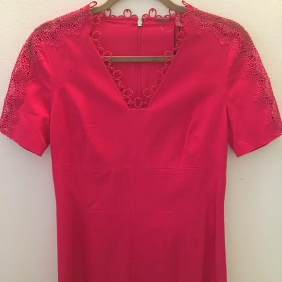 NWT Elie Tahari Ainsley classy dress embroidered - Picture 3 of 8